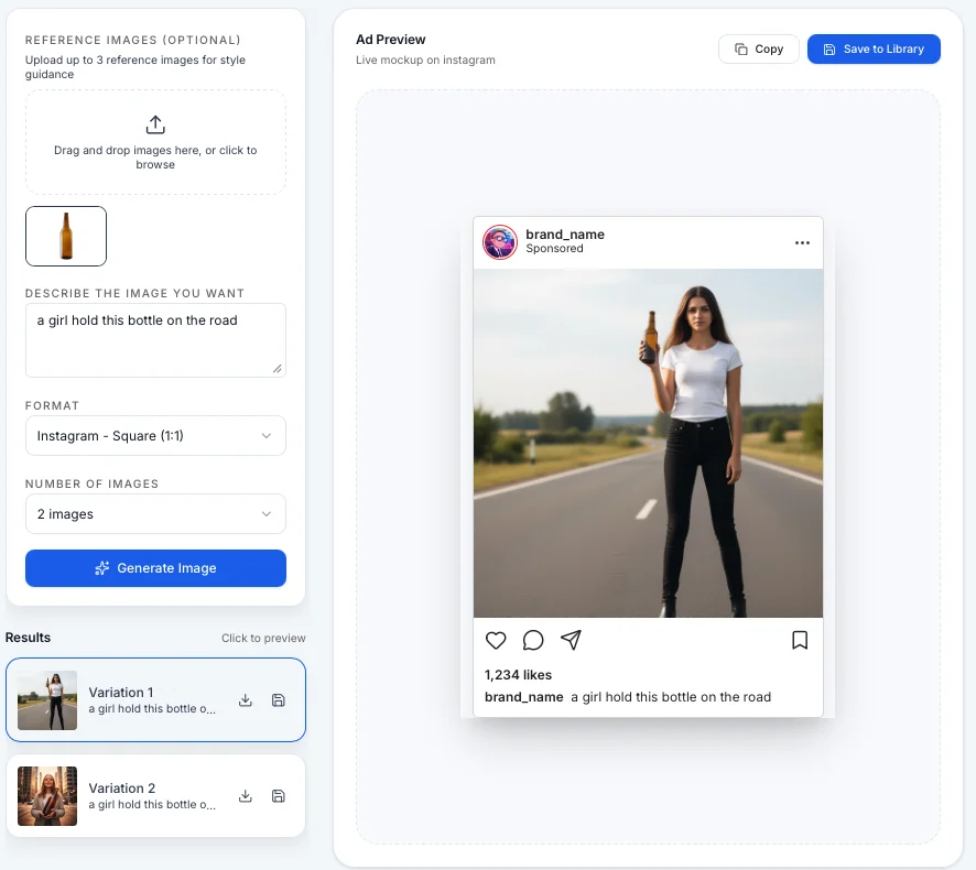 Rolled.ai marketing dashboard